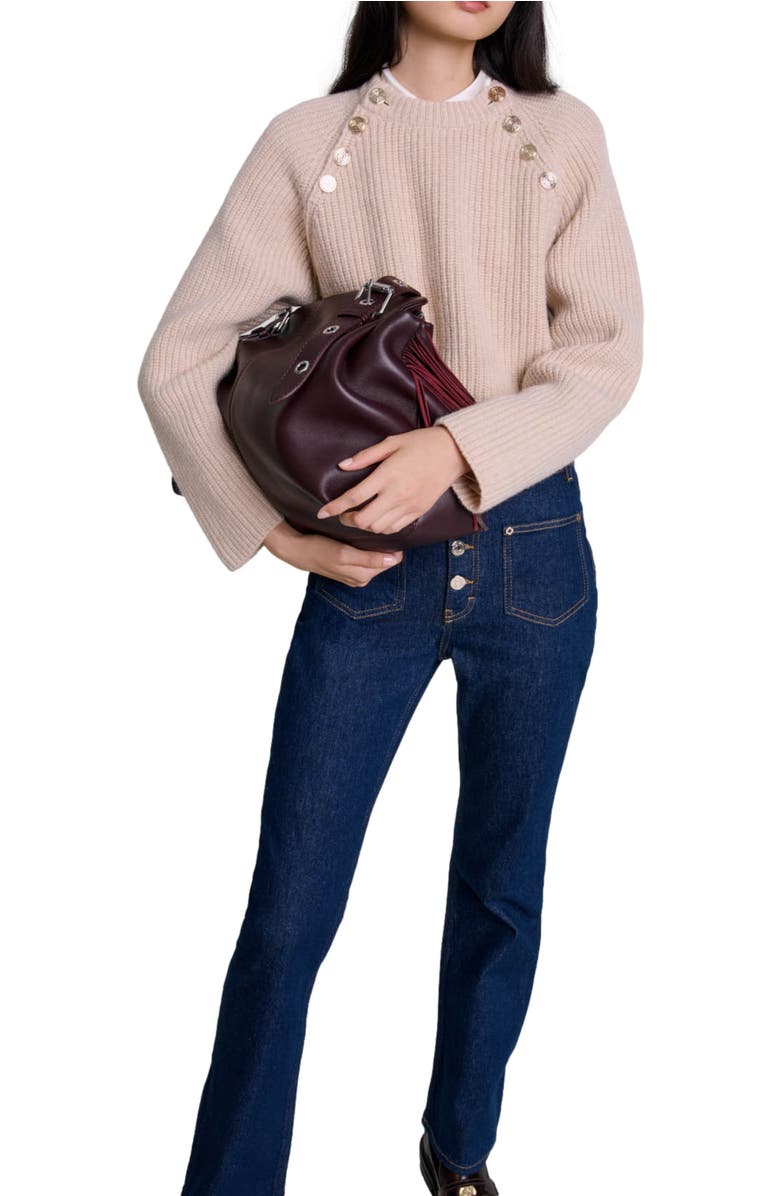 maje Denim jeans with pockets, Alternate, color, Dark Blue