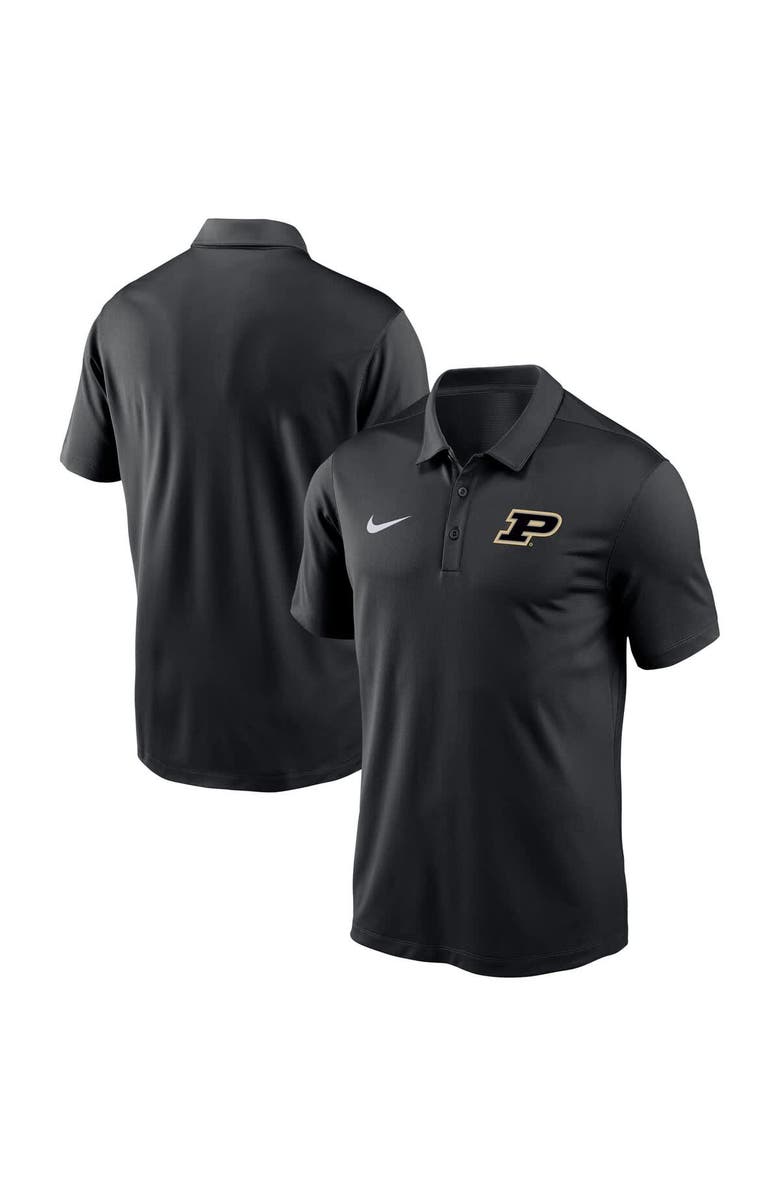 Nike Men's Nike Black Purdue Boilermakers Victory Solid Performance Polo, Main, color, 