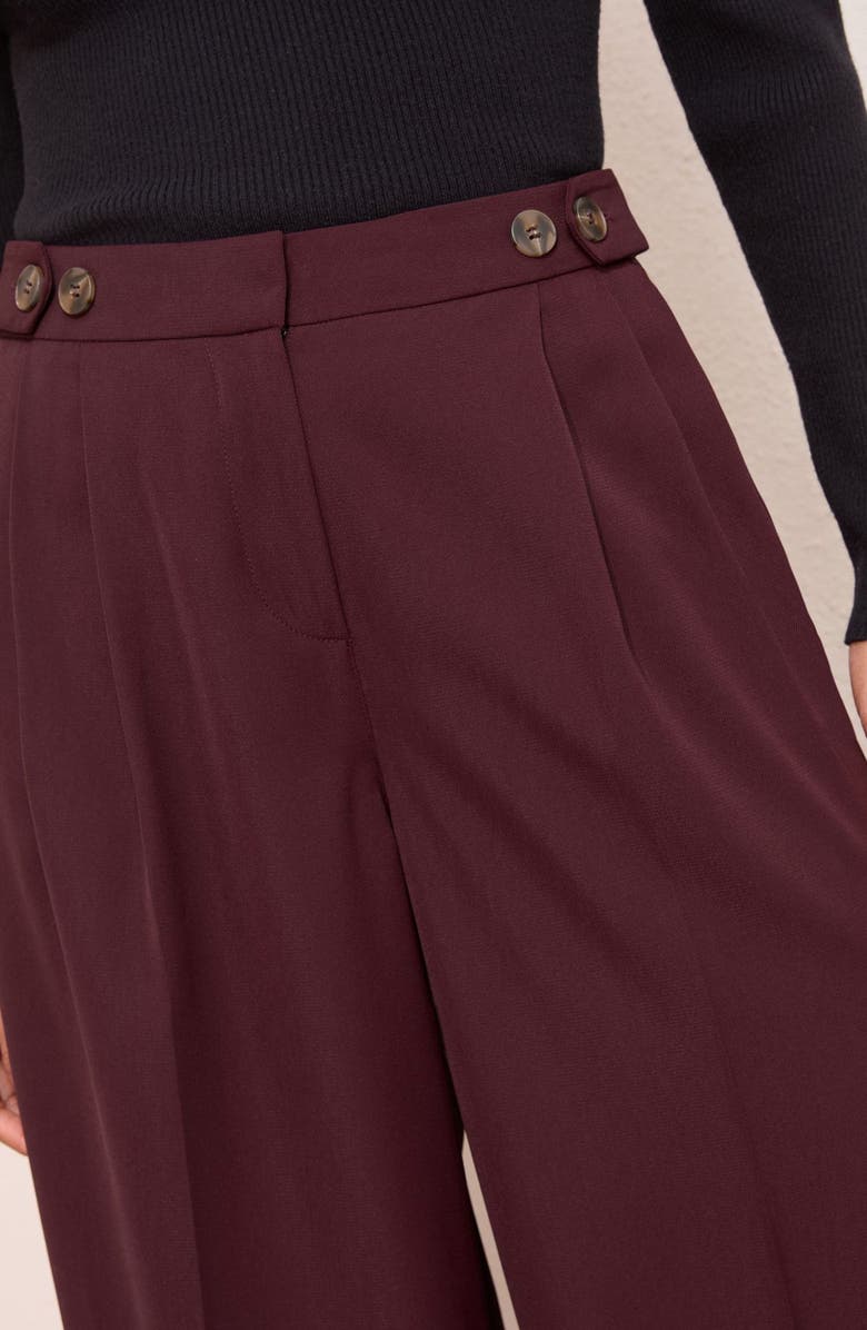 Friends Like These Pleated Wide Leg Pants, Alternate, color, Red