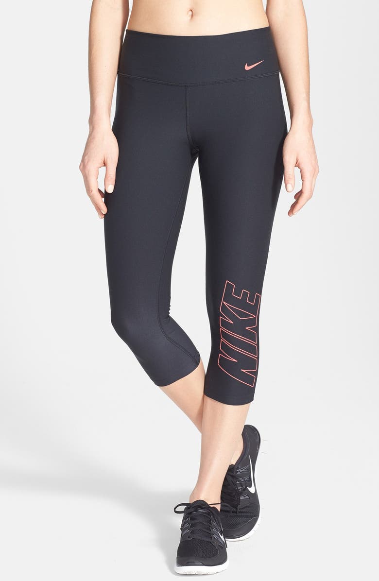 Nike 'Legend' Dri-FIT Logo Capris, Main, color,