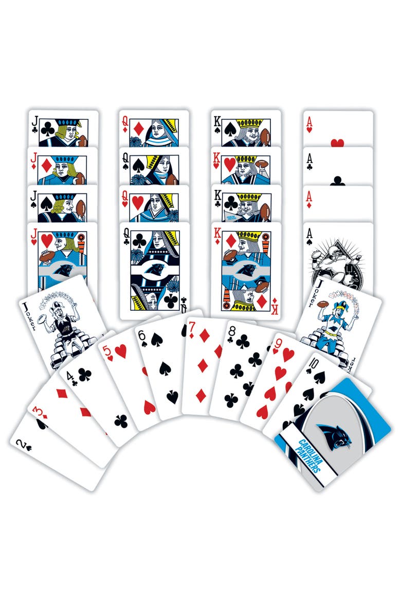 Carolina Panthers Playing Cards, Alternate, color, Multicolor