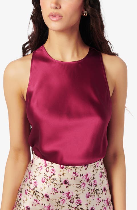 Floriana Racerback Silk Tank