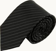 Knottery & Co Pinstriped Silk Jacquard Tie