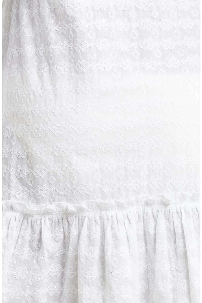 Daeja Embroidered Cotton Cover-Up Dress, Alternate, color, WHITE