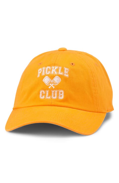 Pickleball Club Cotton Baseball Cap