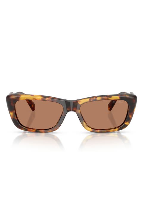 56mm Rectangular Sunglasses