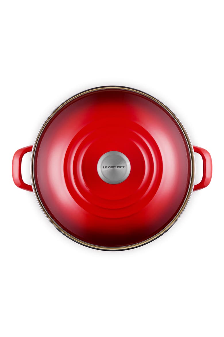 Enameled Stainless Steel Stockpot, Alternate, color, CERISE