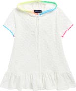 Andy & Evan Kids' Tropical Jacquard Terry Cover-Up Dress