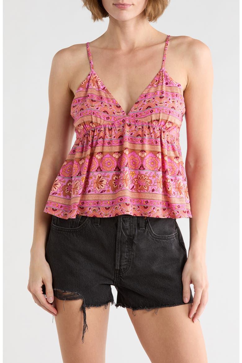 Carefree Crop Camisole, Main, color, BERRY PINK