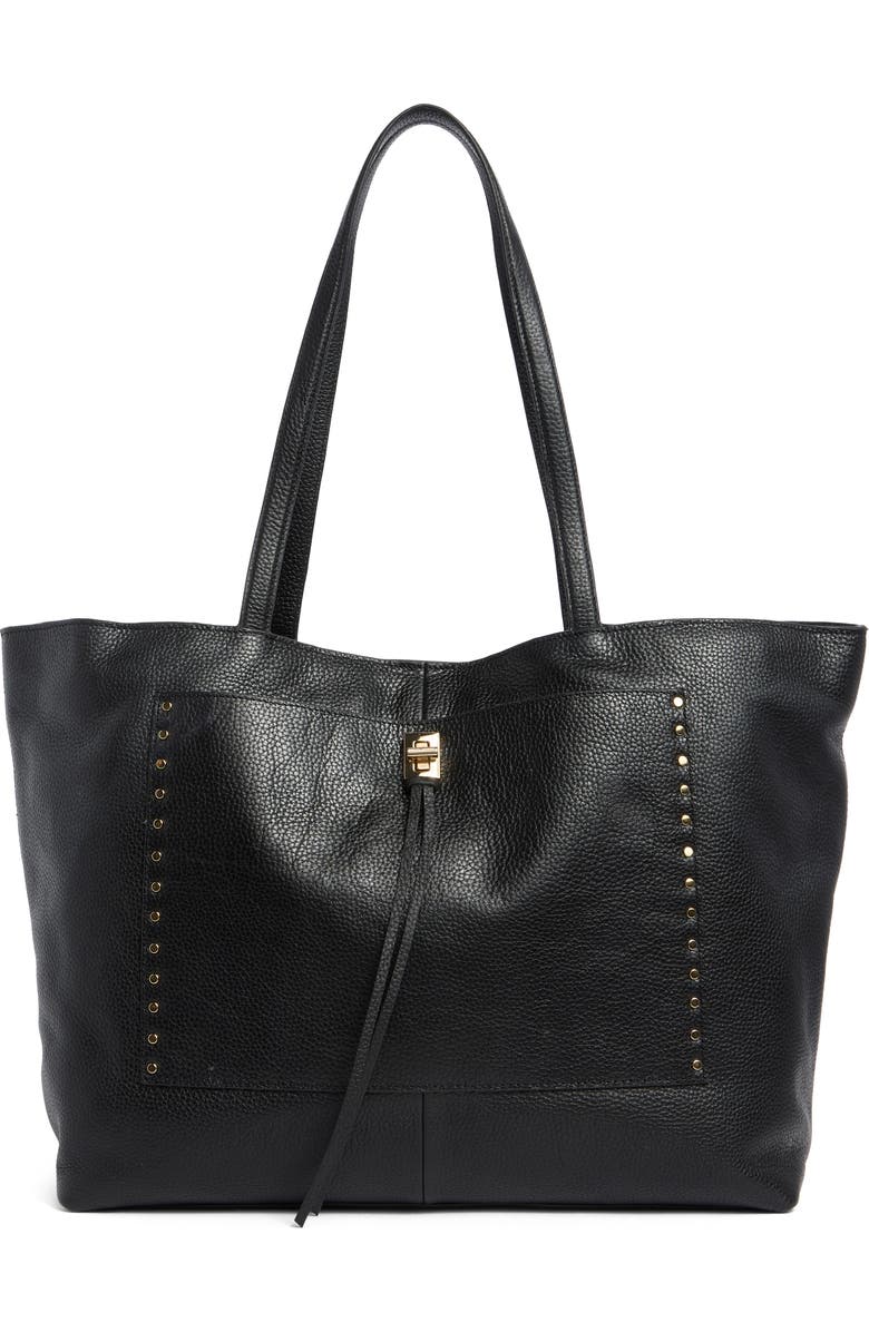 Rebecca Minkoff Darren Pocket Tote Bag, Main, color, Black