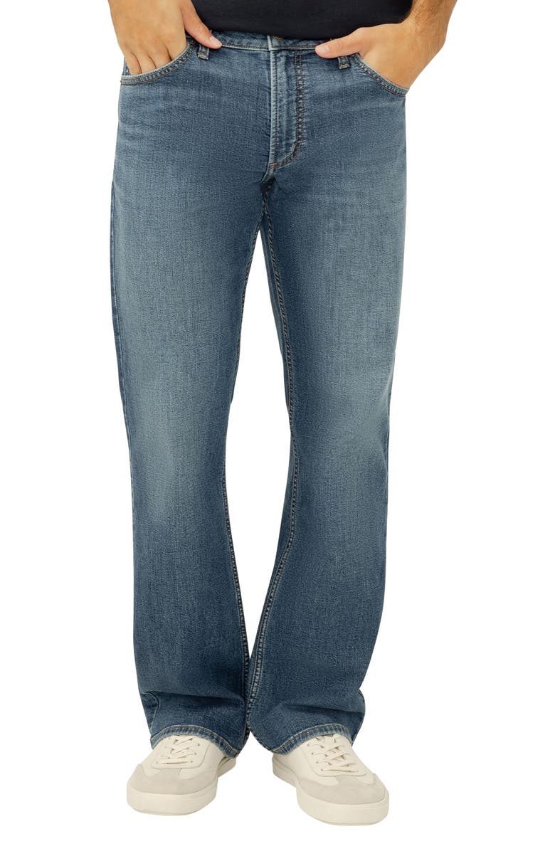 Silver Jeans Co. Zac Relaxed Fit Straight Leg Jeans, Alternate, color, 