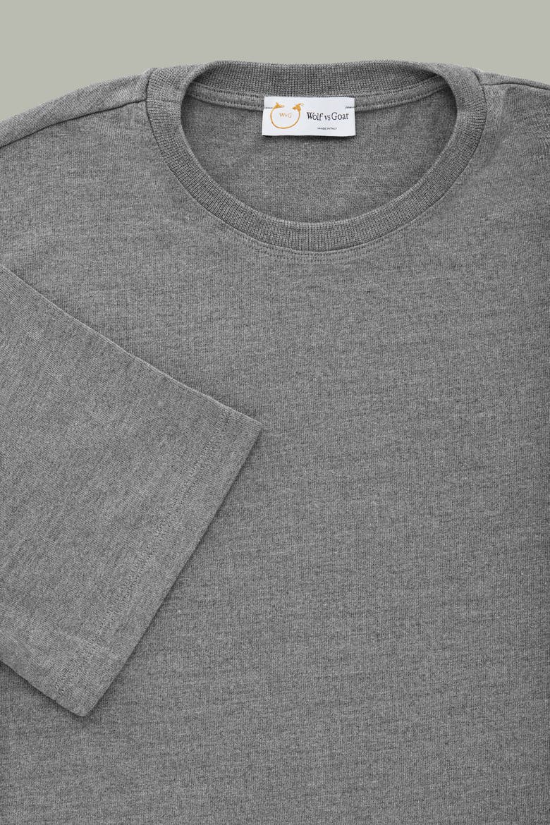 Light Weight Viscose Short Sleeve Crewneck, Alternate, color, Grey