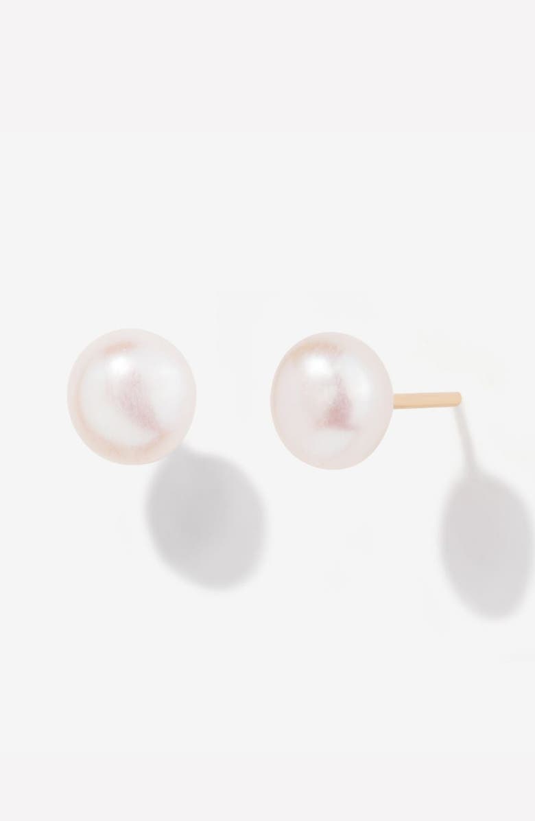 Little Sky Stone Frida Pearl Stud Earrings, Main, color, Pearl