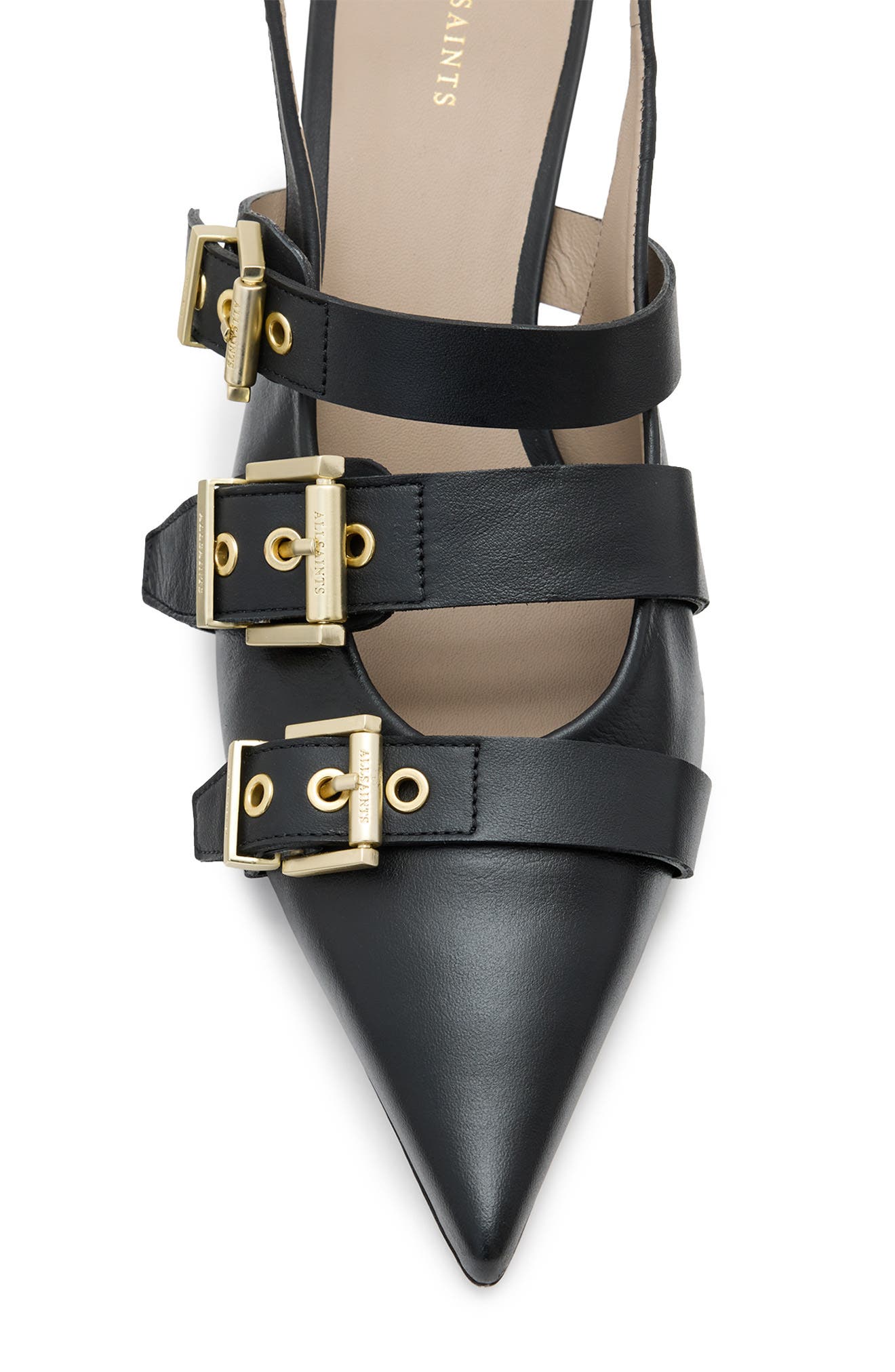 AllSaints Vivian Slingback Pointed Toe Pump, Alternate, color, 