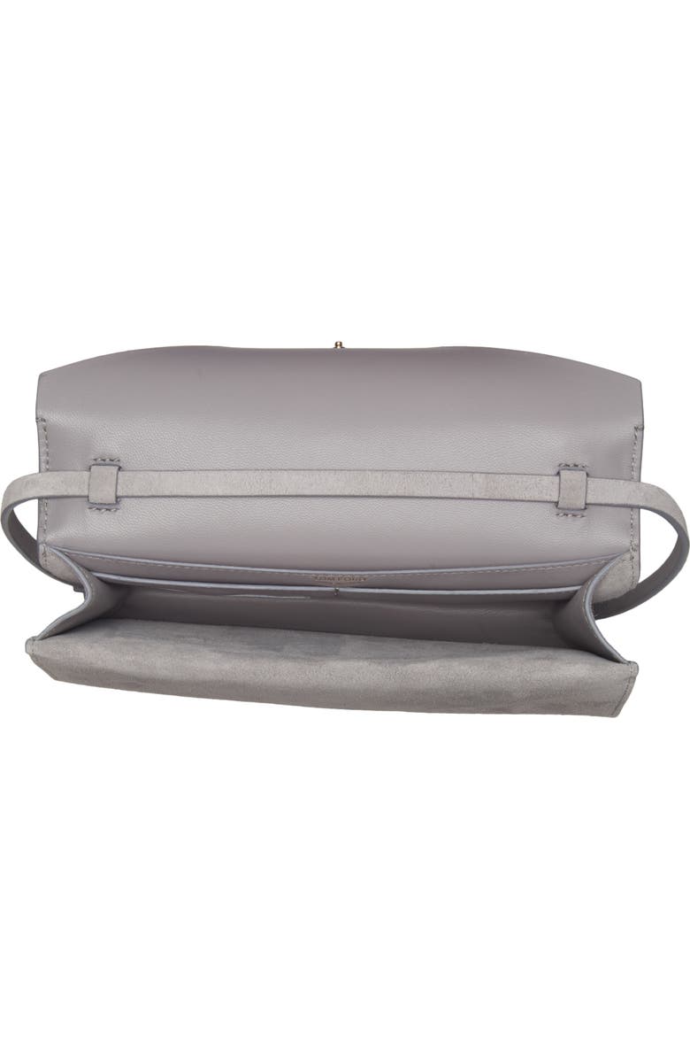 TOM FORD Mini Aube Suede Shoulder Bag, Alternate, color, Cloudburst