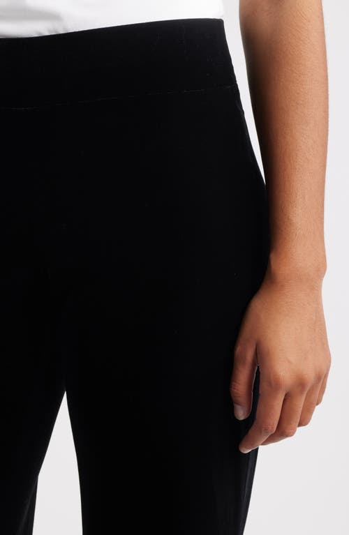 Anne Klein Pull-on Wide Leg Pants In Black