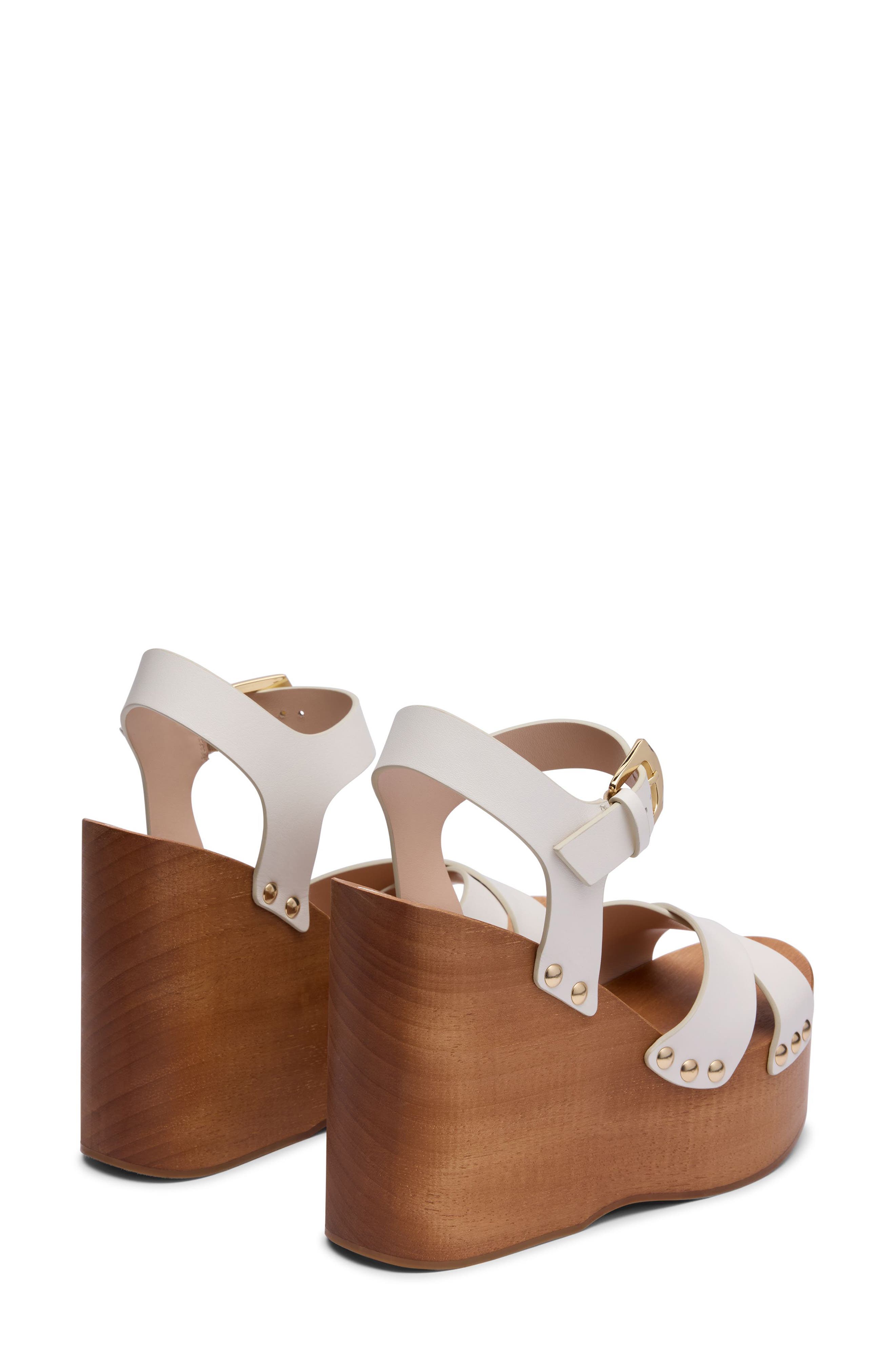 Kate Clog Wedge Sandal, Alternate, color, CREAM