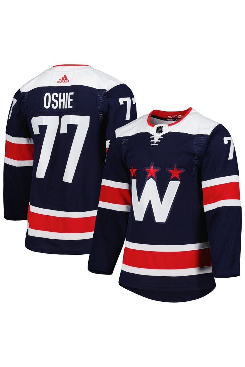 Men's adidas TJ Oshie Navy Washington Capitals Alternate Primegreen Authentic Player Jersey, Main, color, Navy