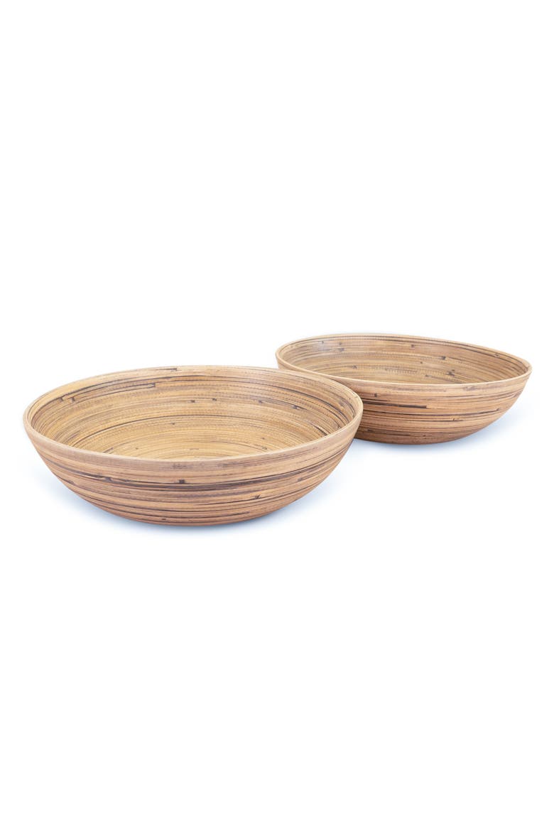 Salad Bowl Set, 12 Inch x 2, Alternate, color, Black