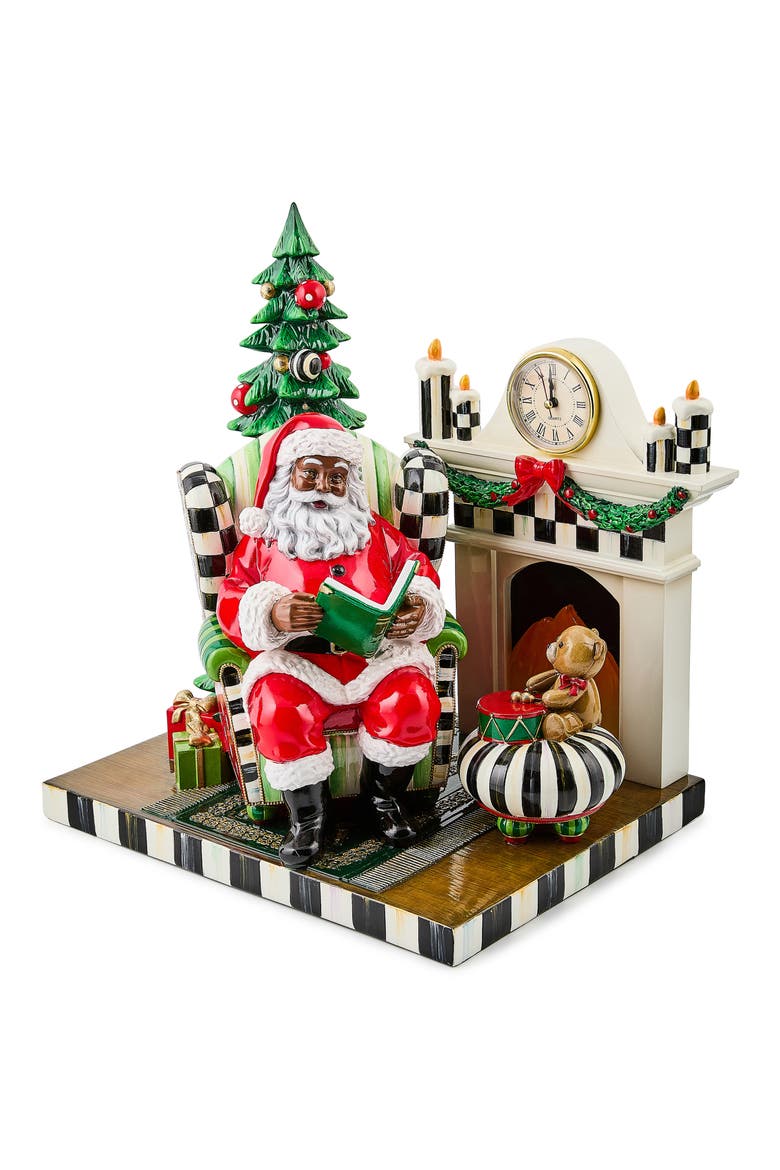 Check It Out Santa Claus Decoration, Main, color, MULTI