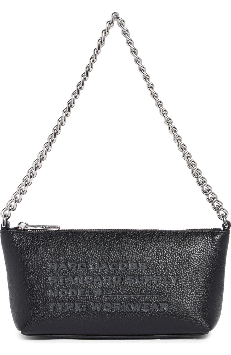 Marc Jacobs Standard Supply Leather Shoulder Bag, Main, color, Black