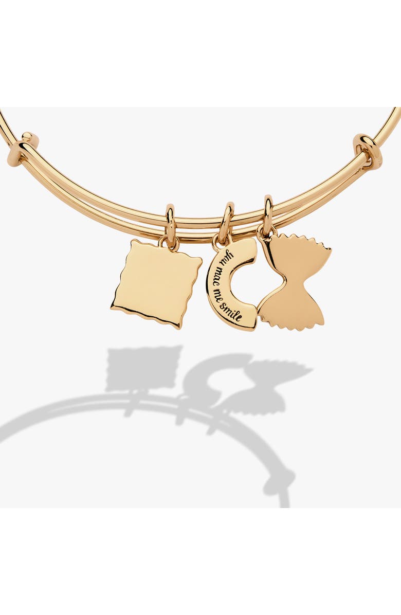 Alex and Ani Bangle Bracelet Multi Charm Pasta, Alternate, color, Gold
