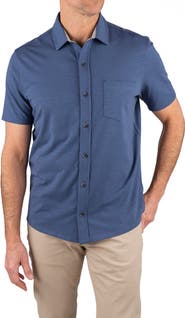 Tailor Vintage Slub Jersey Button-Up Shirt