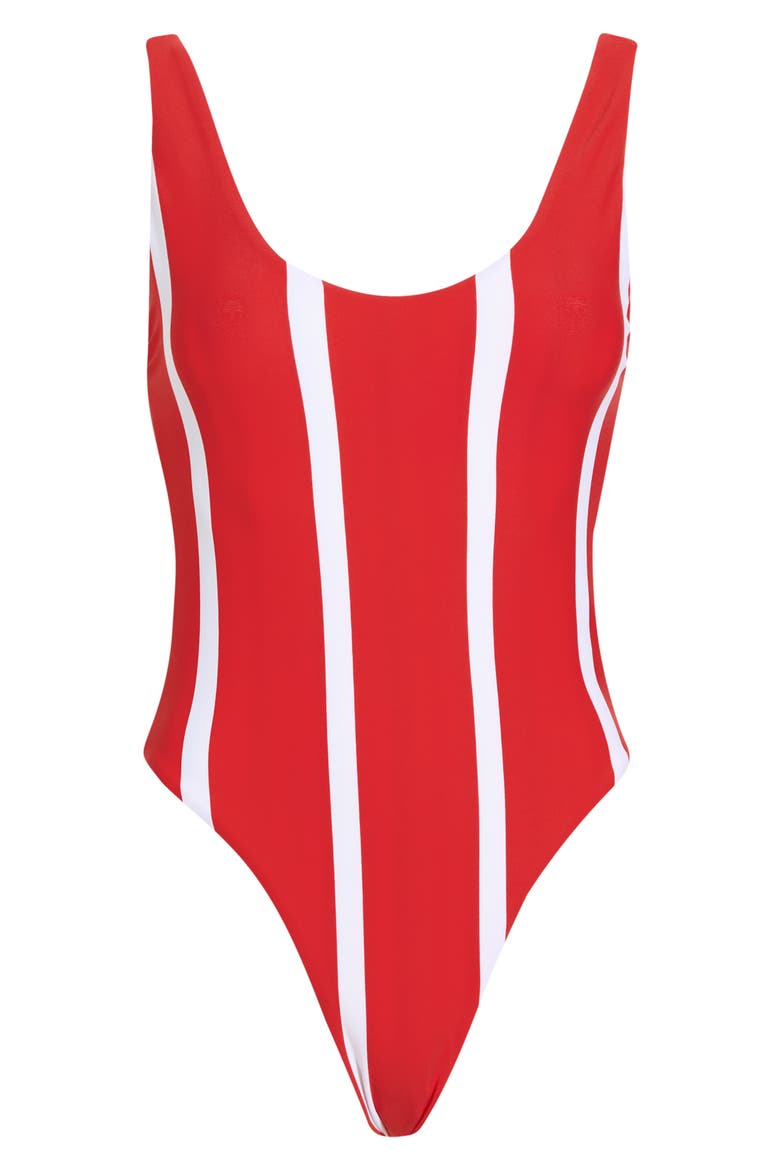 Claire One Piece Swimsuit, Alternate, color, RED