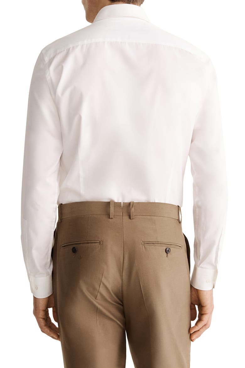 Slim Fit Cotton Button-Up Shirt, Alternate, color, WHITE