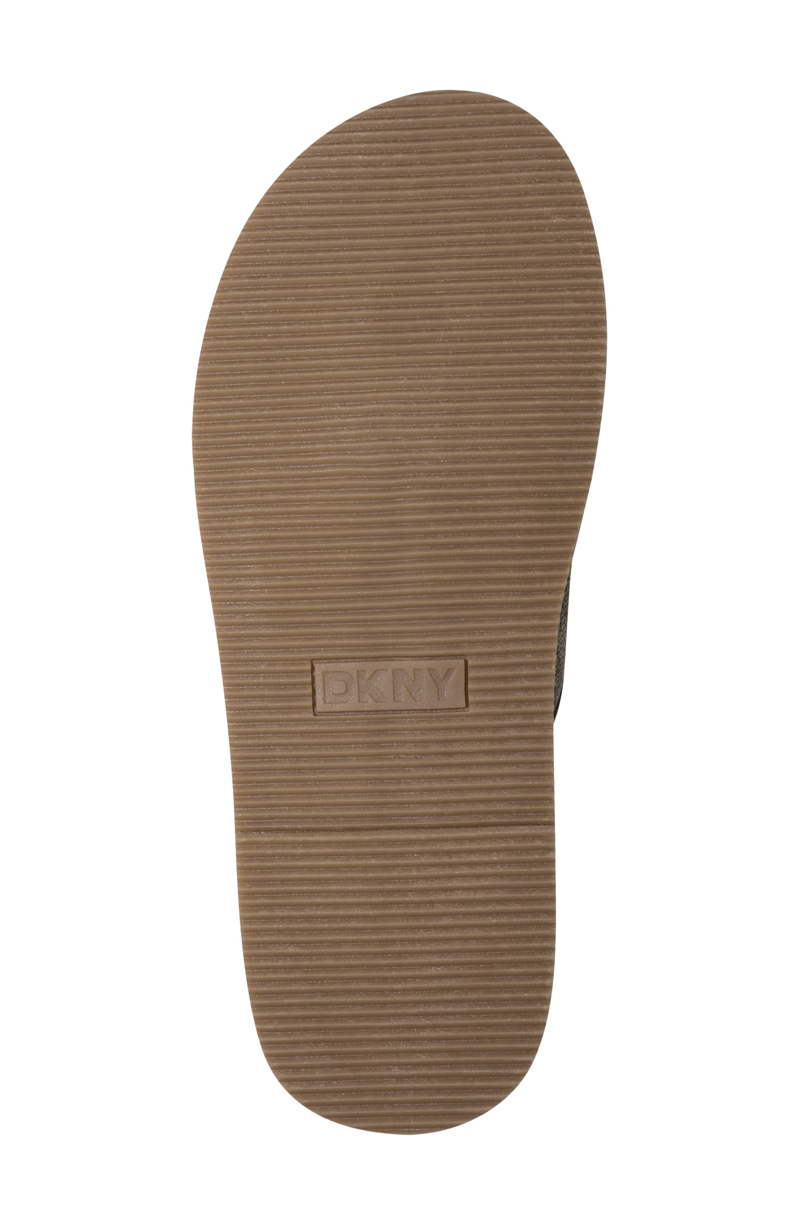 DKNY Berris Cross Band Slide Sandal, Alternate, color, Chino