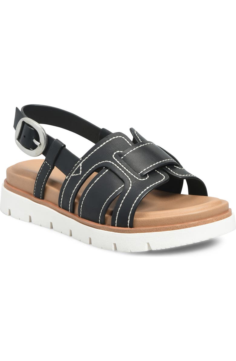 Söfft Goldie Slingback Platform Sandal, Main, color, Black