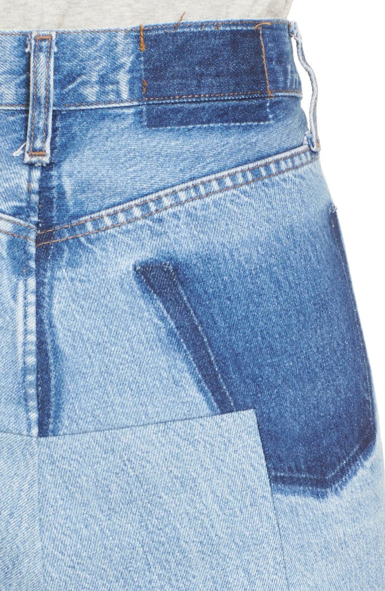 VETEMENTS Denim Mini Skirt, Alternate, color, 