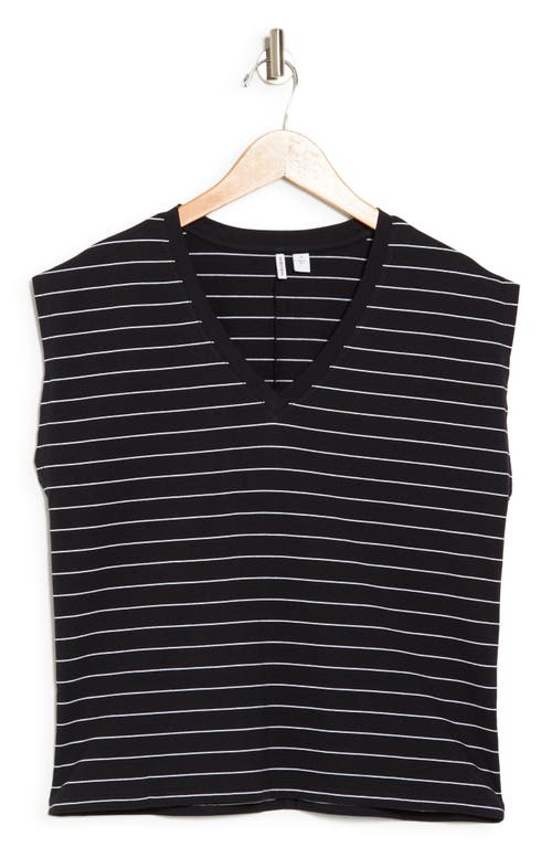 Nordstrom V-neck Pima Cotton T-shirt In Black