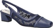EASY STREET Fortune Square Toe Slingback Pump