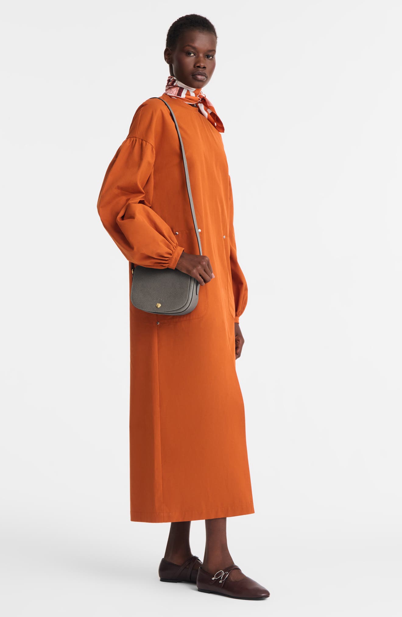 Longchamp Épure Leather Crossbody Bag, Alternate, color, Turtledove