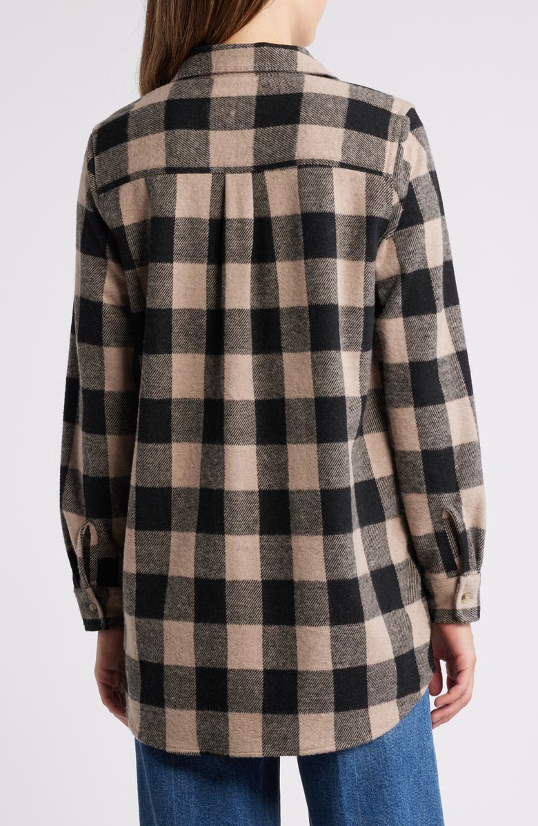beachlunchlounge Tyler Flannel Tunic Shirt, Alternate, color, 