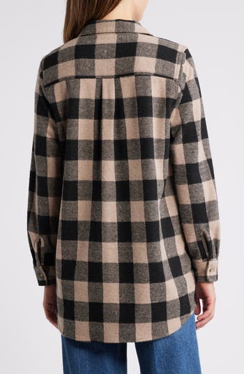 beachlunchlounge Tyler Flannel Tunic Shirt | Nordstrom