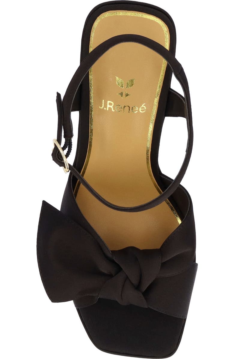 J. Reneé Burkett Ankle Strap Platform Sandal, Alternate, color, Black