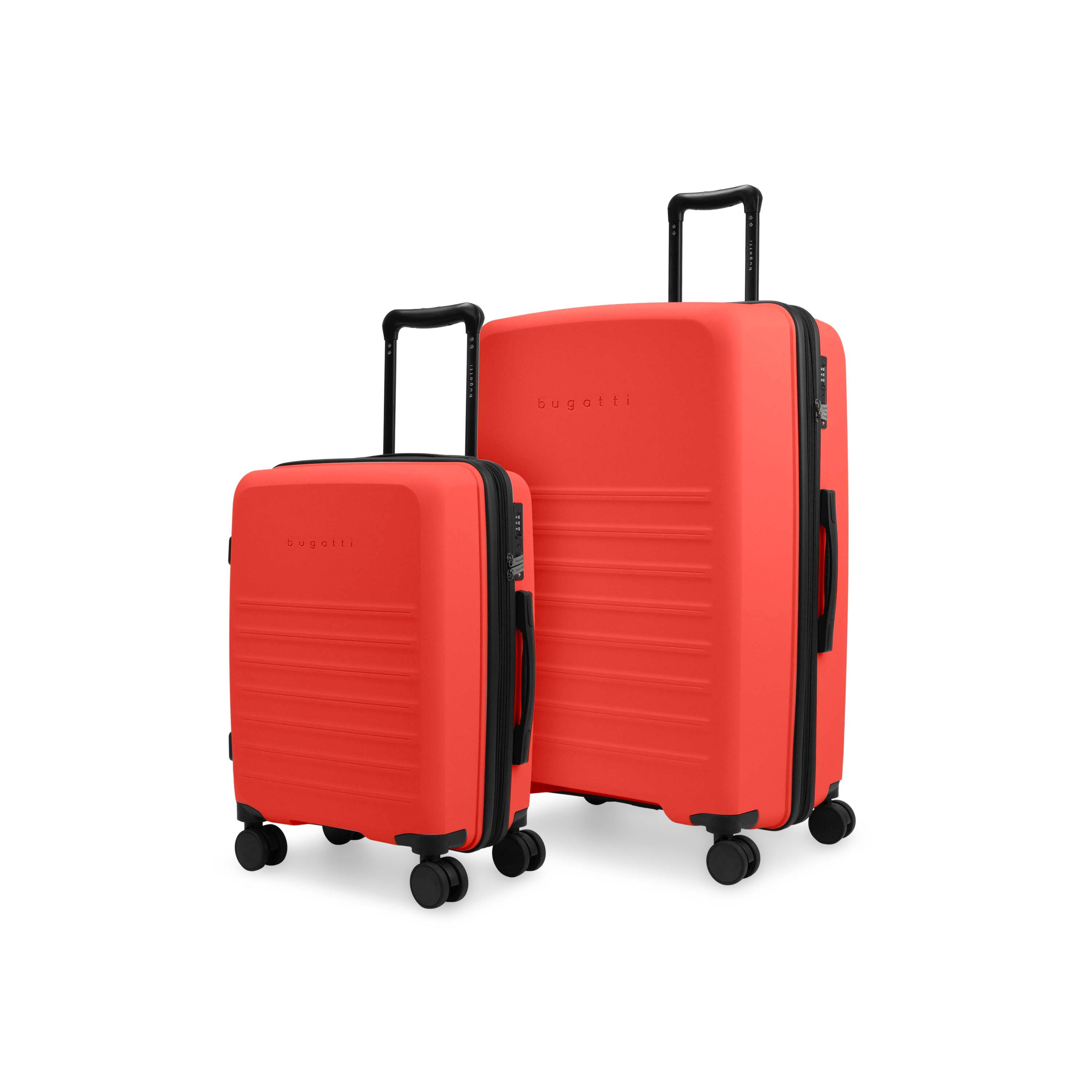 bugatti - Seoul 2 Piece Hardside Luggage Set with Expansion - Red, Main, color, Red