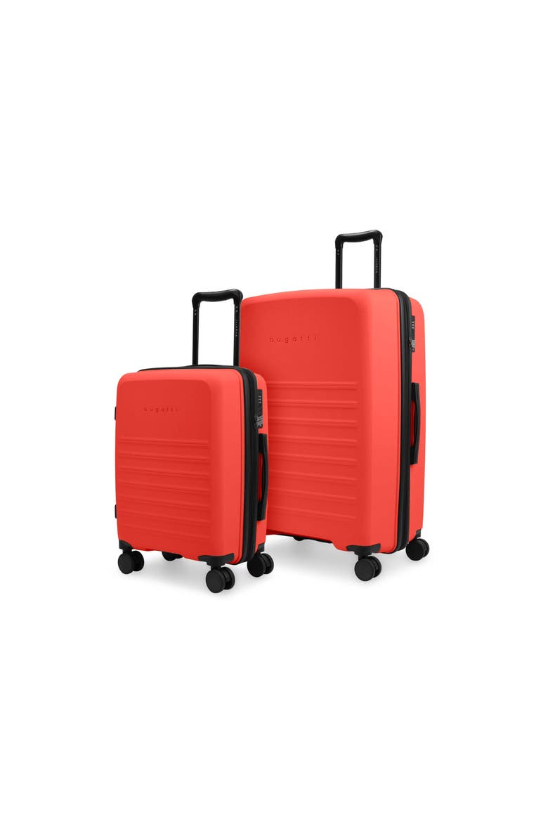 - Seoul 2 Piece Hardside Luggage Set with Expansion - Red, Main, color, Red