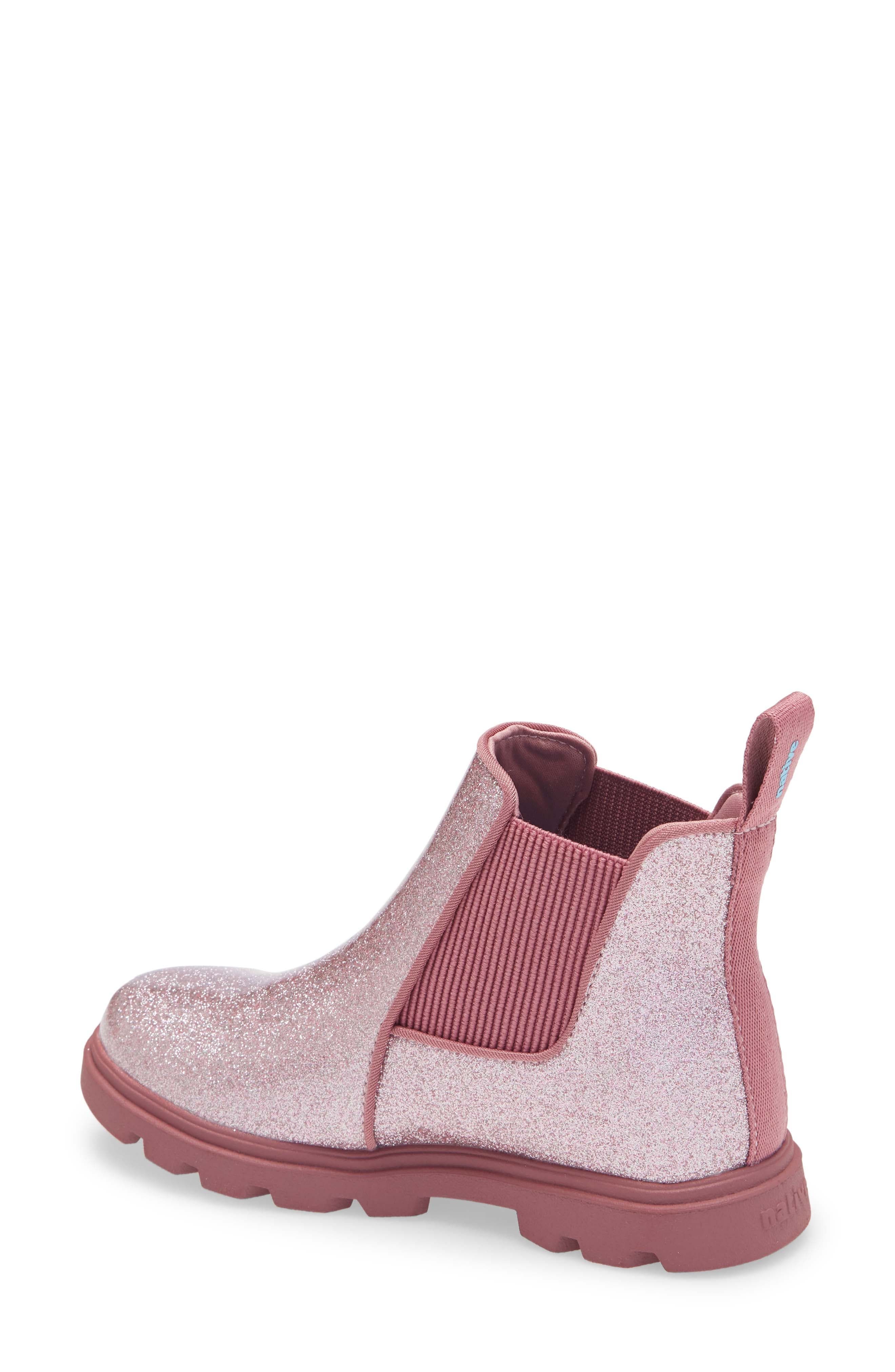 Kensington Treklite Glitter Chelsea Boot, Alternate, color, PINK GLITTER/ TEMPLE PINK