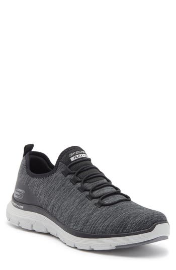 Skechers Ultra Flex 3.0 Right Away Mens Performance Lifestyle Slip-on Sneakers In Black/grey