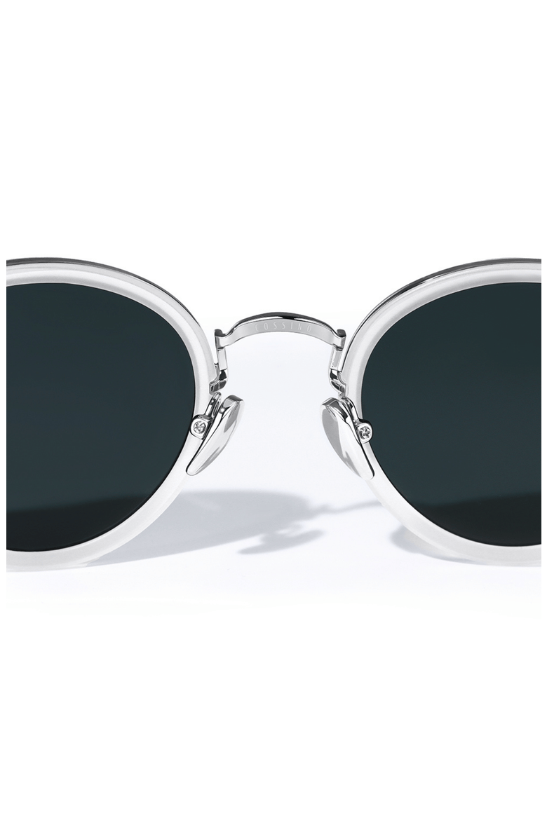 Coco 48mm Round Sunglasses, Alternate, color, White