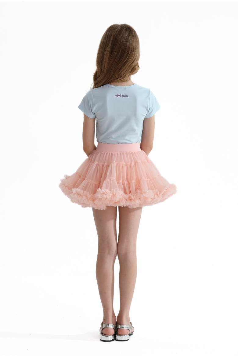 Bow Tulle Skirt, Alternate, color, Blush
