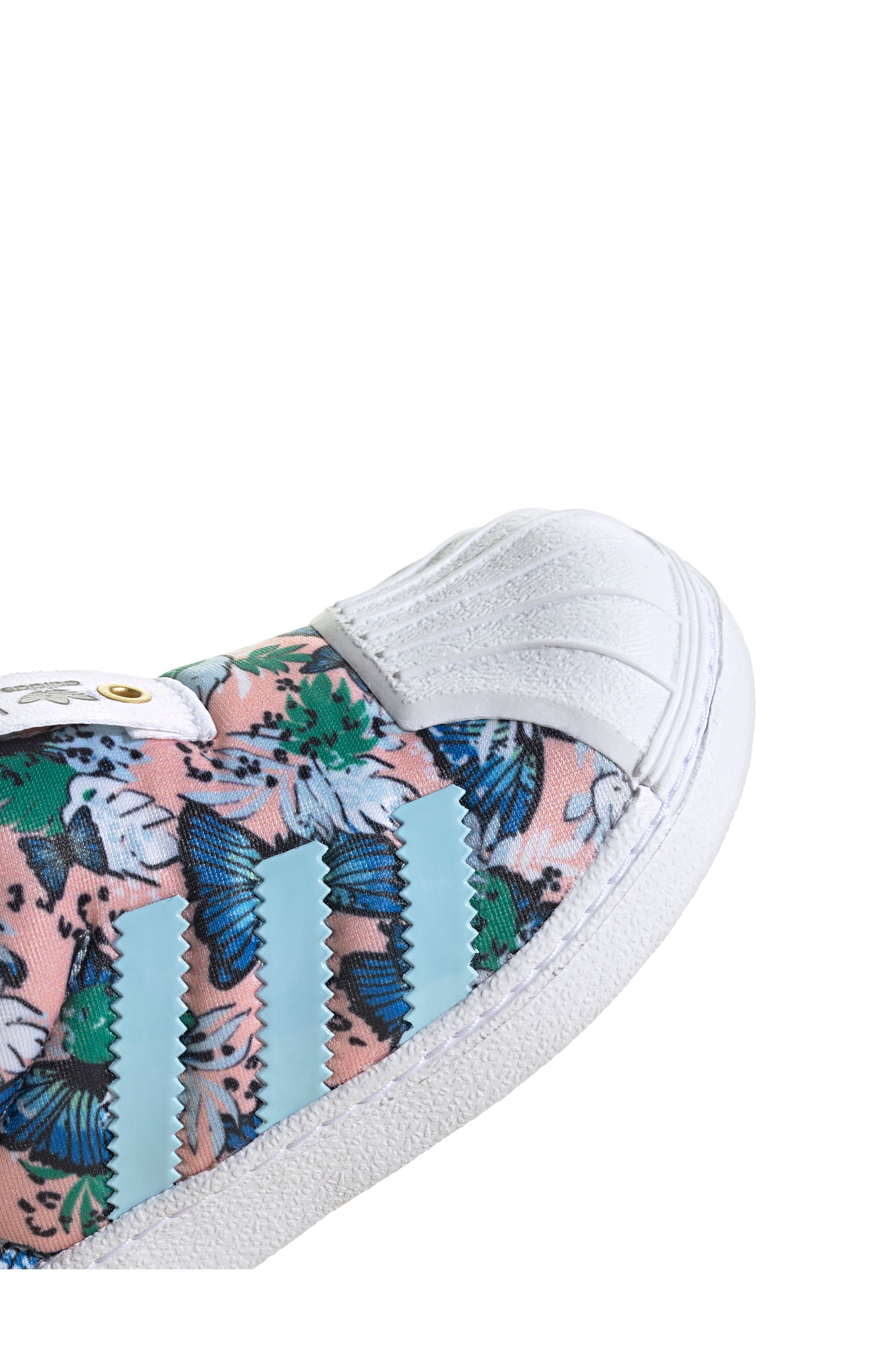 Superstar 360 Sneaker, Alternate, color, HZ CRL/ CLR SKY/ FTWR WHT