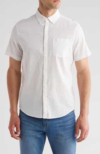 Original Penguin Stretch Linen Blend Short Sleeve Shirt