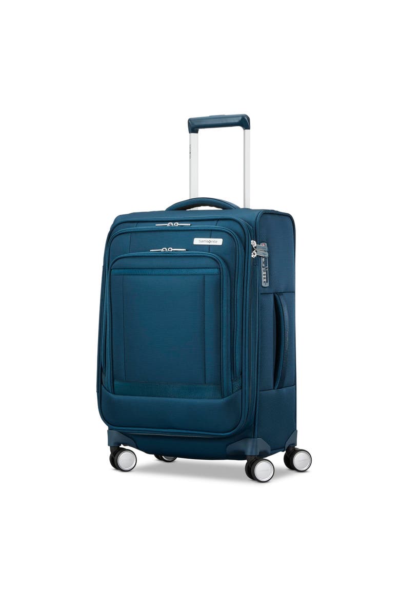 Portlift Softside 20" Carry On Spinner Luggage, Main, color, Marine Blue