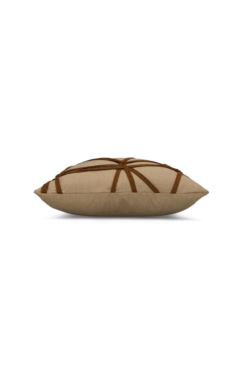 Elaine Smith Interlace Chestnut Indoor & Outdoor Woven Accent Pillow, Alternate, color, Chestnut
