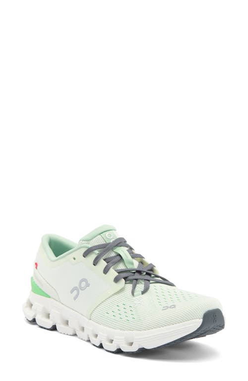 On Cloud X 4 Sneakers In Aloe/heydew