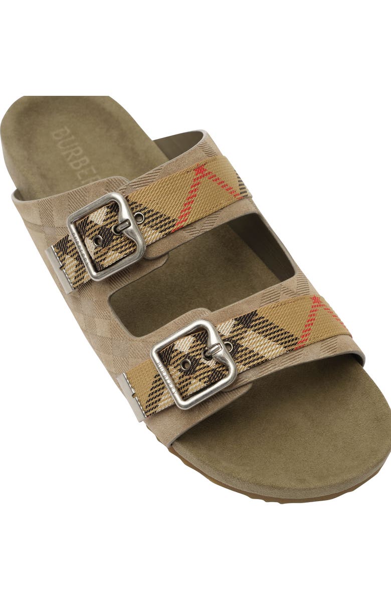 Burberry Urchin Slide Sandal, Alternate, color, Sparrow Beige